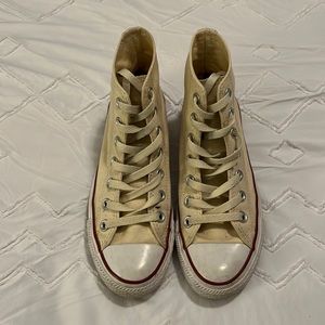 Off White High Top Converse